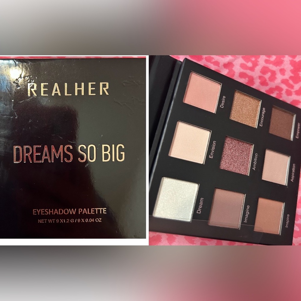 RealHer Dreams So Big Eyeshadow Palette - Pink, Brown, Cream